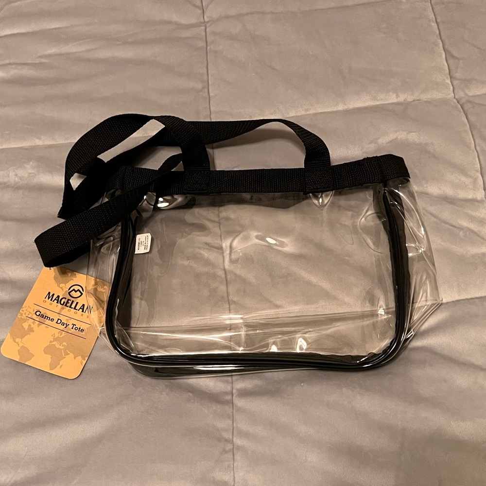 NWT Clear Magellan Game Day Tote